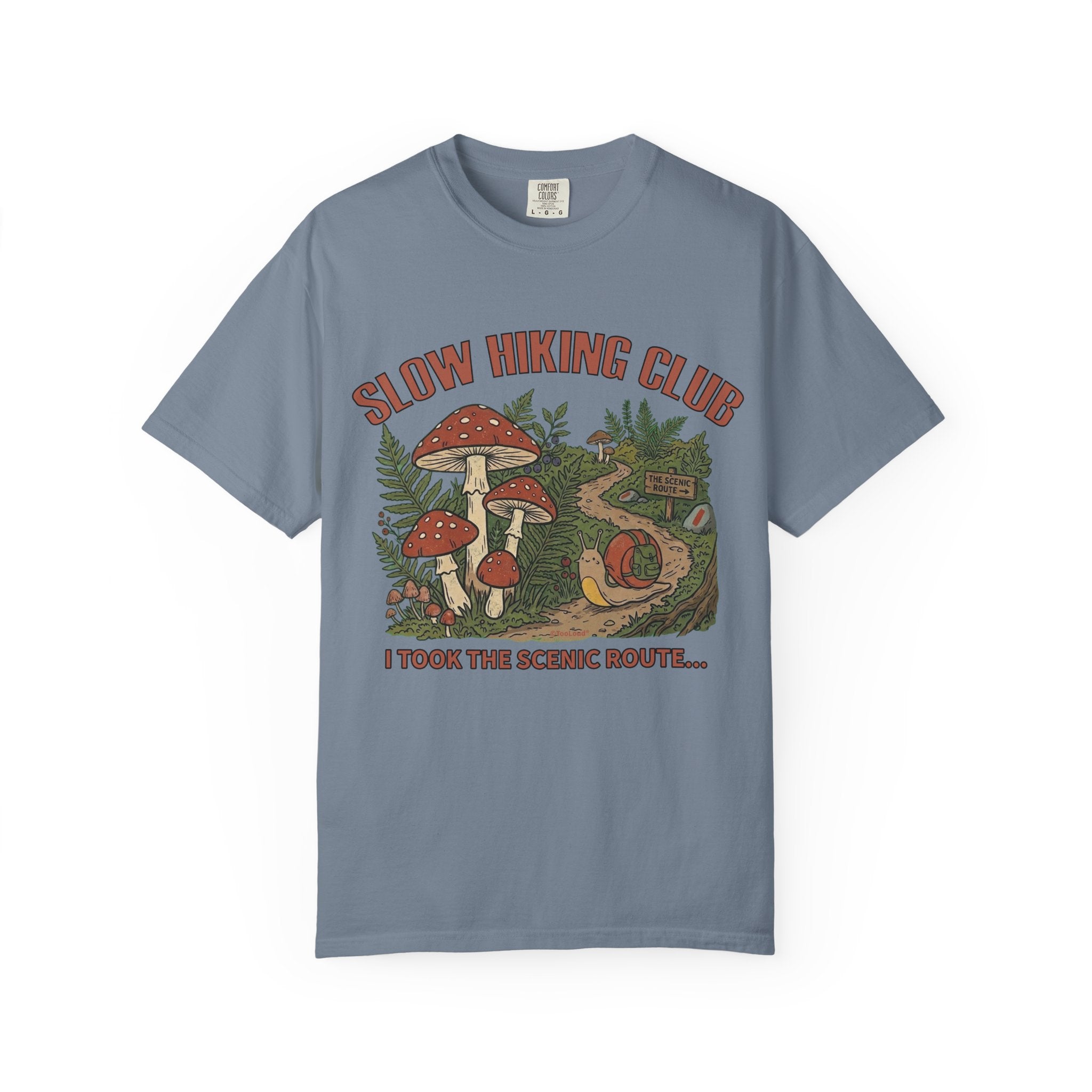 Slow Hiking Club Unisex Garment-Dyed Adult T-shirt