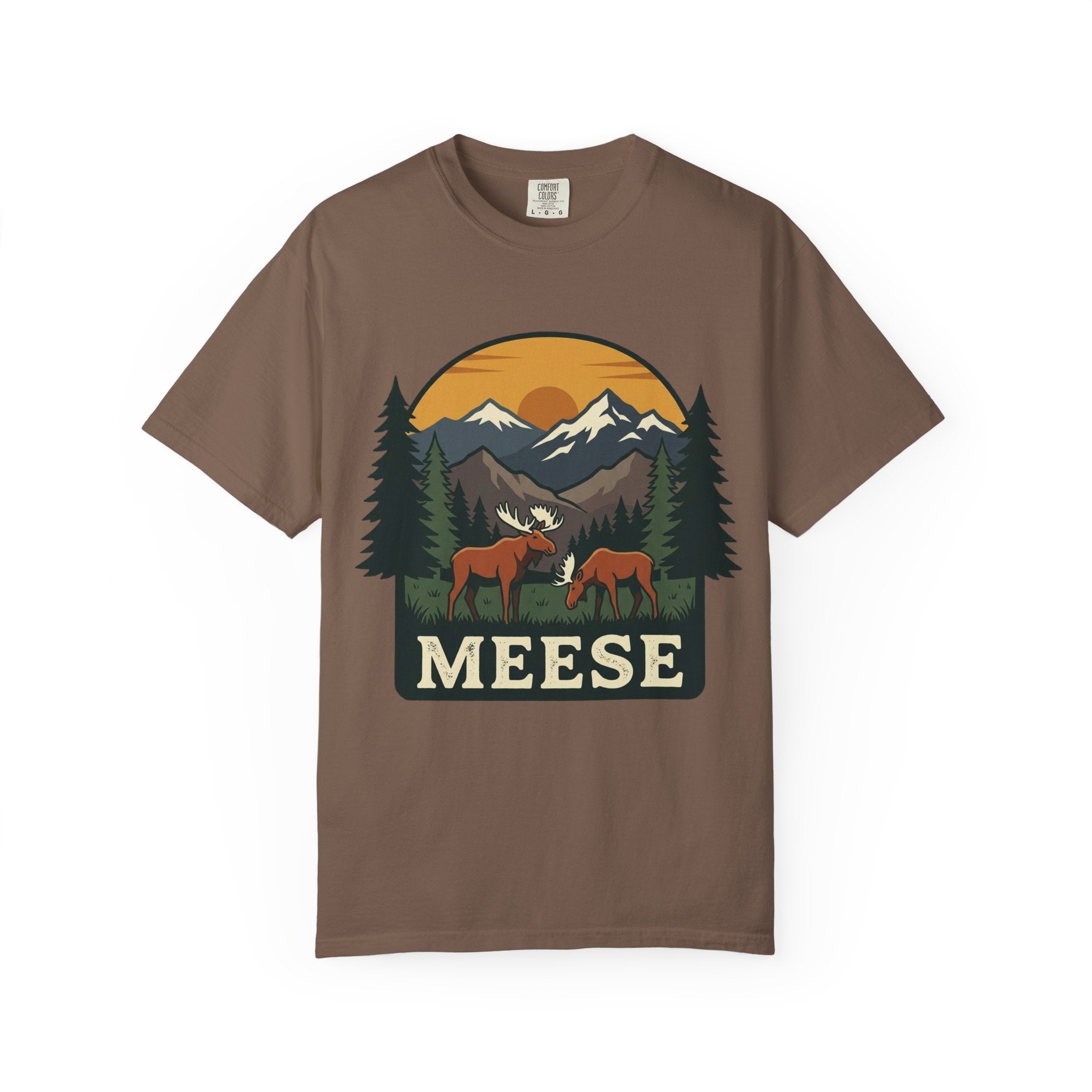Moose Tee MEESE Vintage Outdoor Garment Dyed Graphic T-Shirt