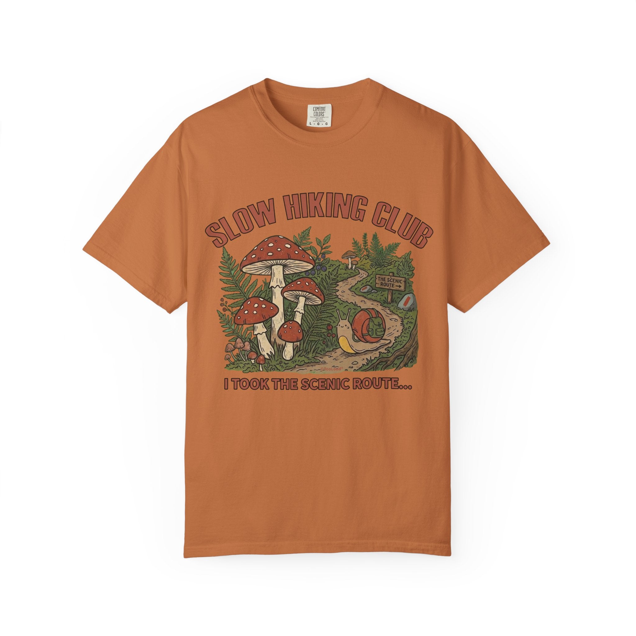 Slow Hiking Club Unisex Garment-Dyed Adult T-shirt