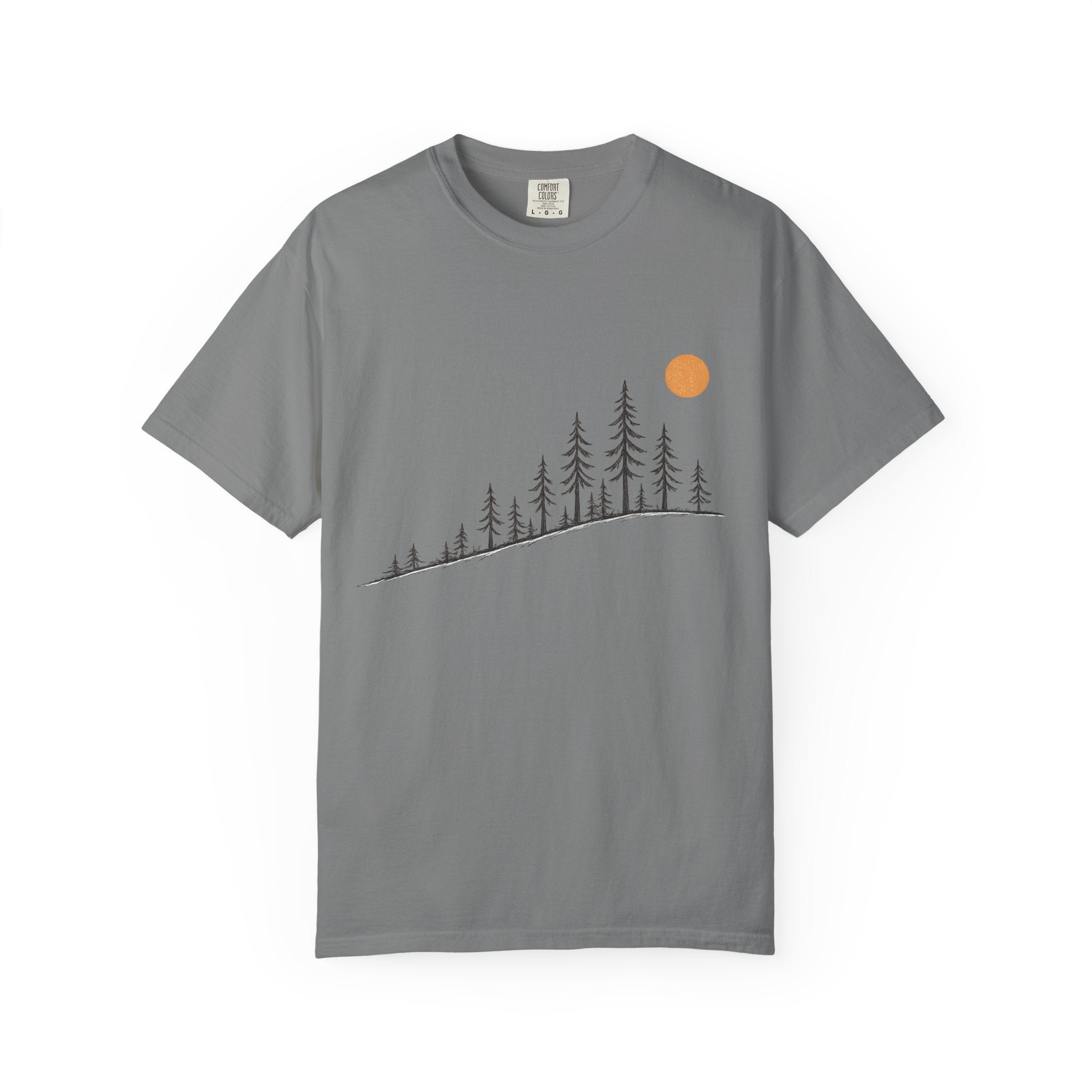 Sunrise Over the Pines Adult Garment-Dyed T-Shirt