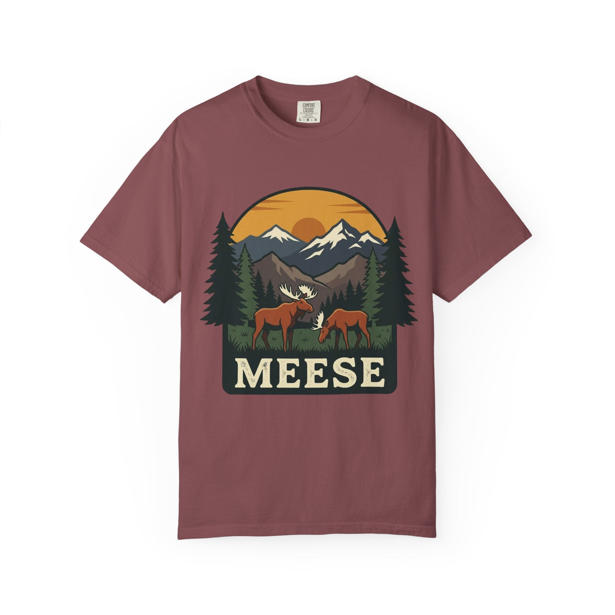 Moose Tee MEESE Vintage Outdoor Garment Dyed Graphic T-Shirt