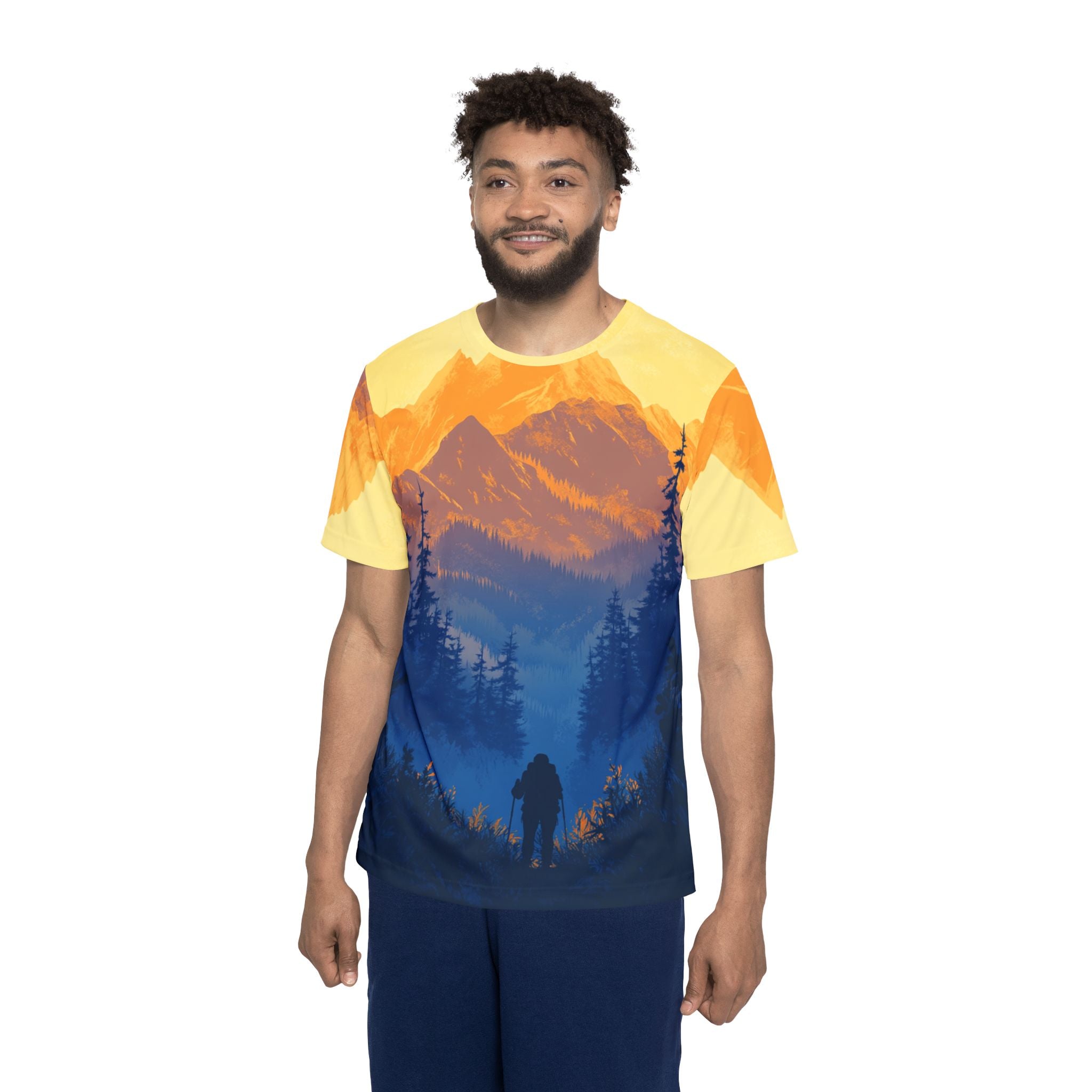 Mountain Hiker Men’s Sports Jersey  – All Over Print