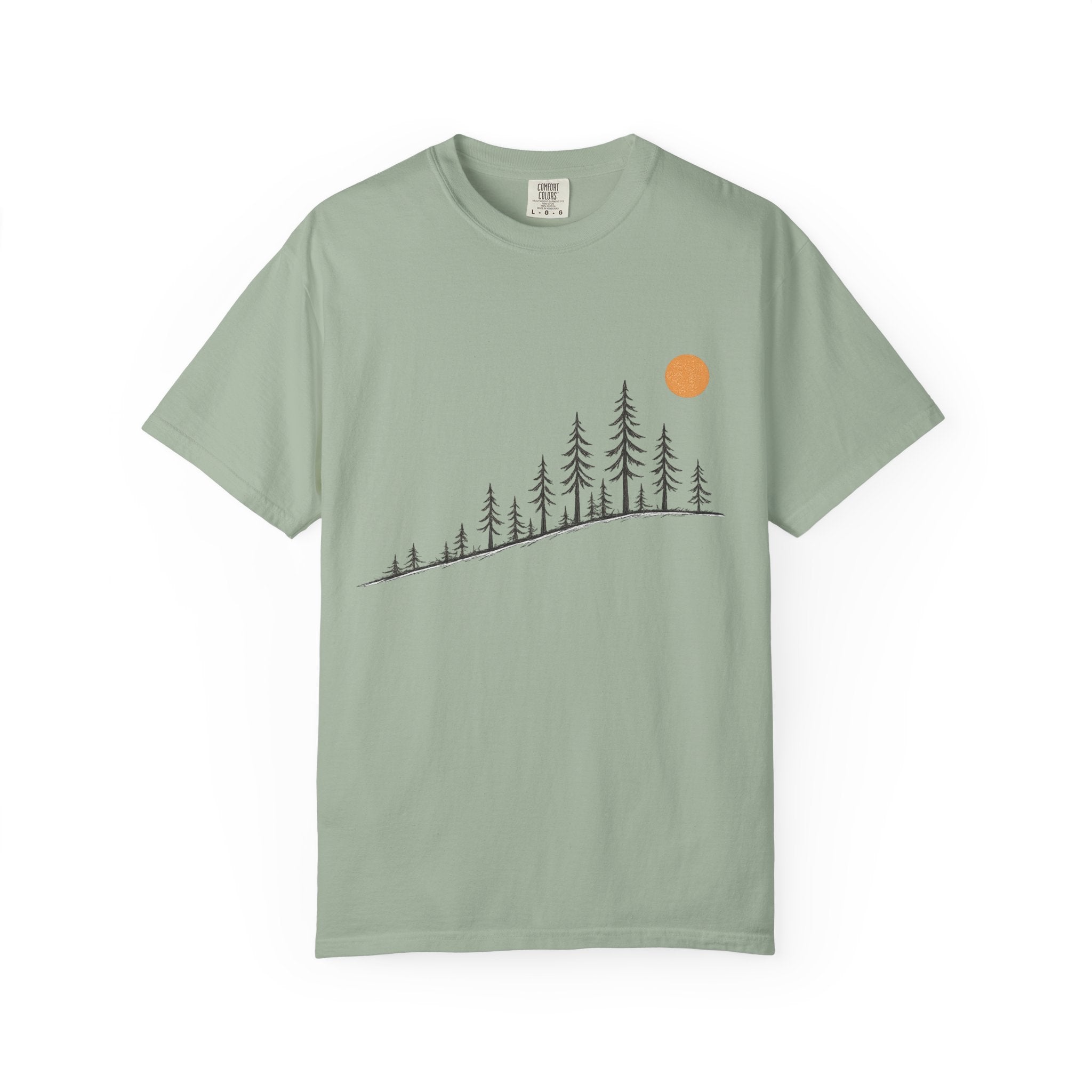 Sunrise Over the Pines Adult Garment-Dyed T-Shirt
