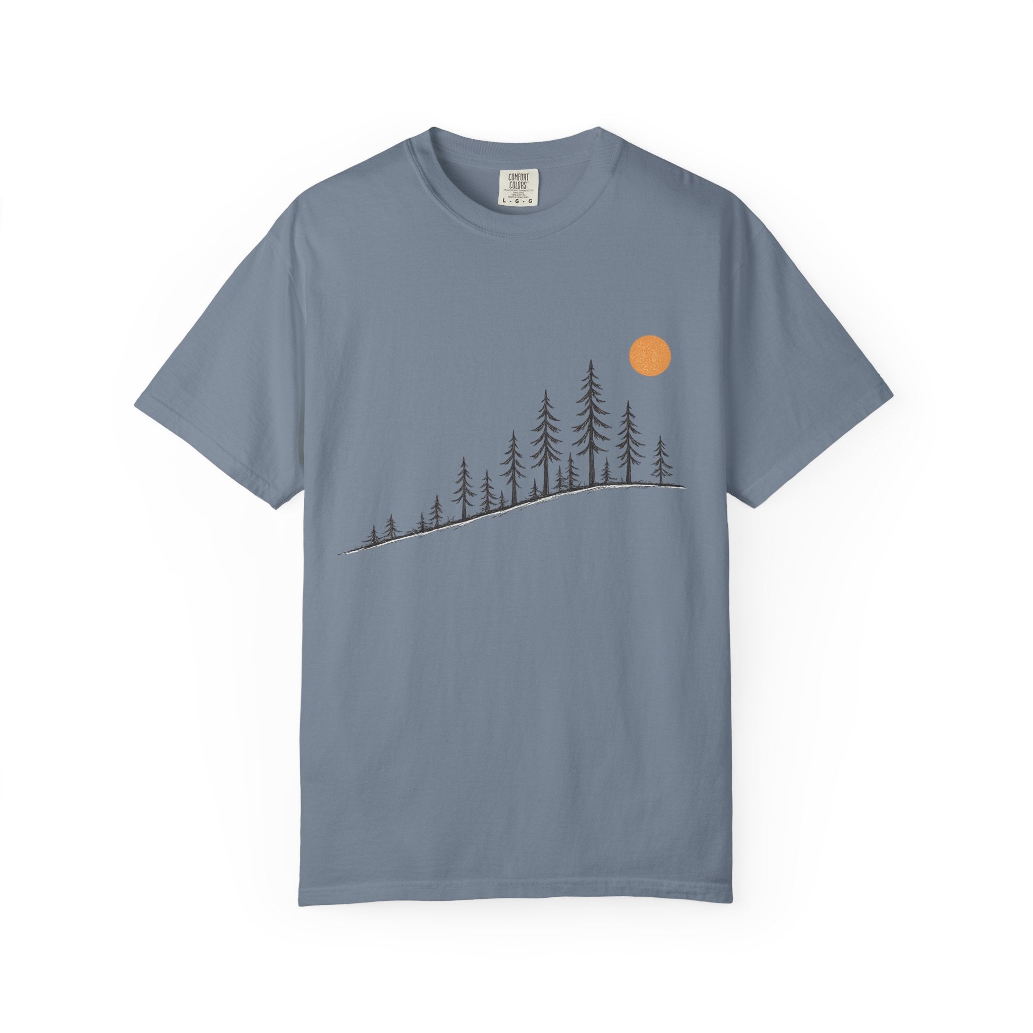 Sunrise Over the Pines Adult Garment-Dyed T-Shirt