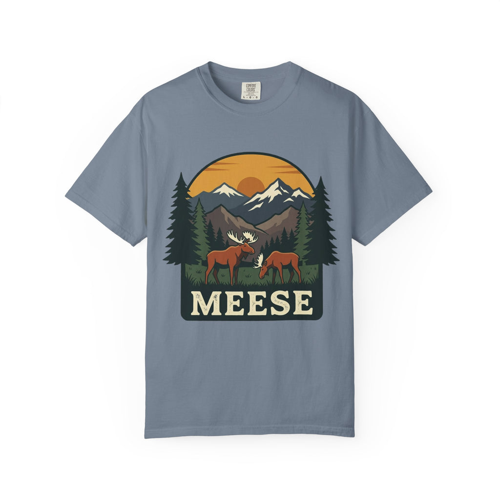 Moose Tee MEESE Vintage Outdoor Garment Dyed Graphic T-Shirt