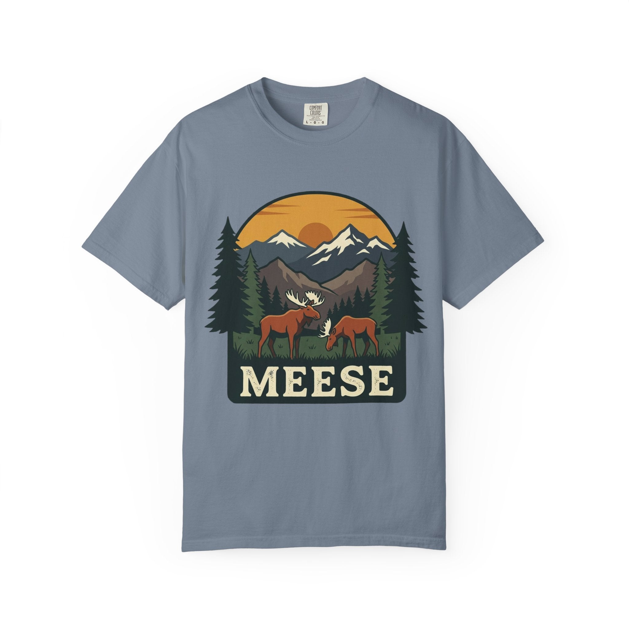 Moose Tee MEESE Vintage Outdoor Garment Dyed Graphic T-Shirt