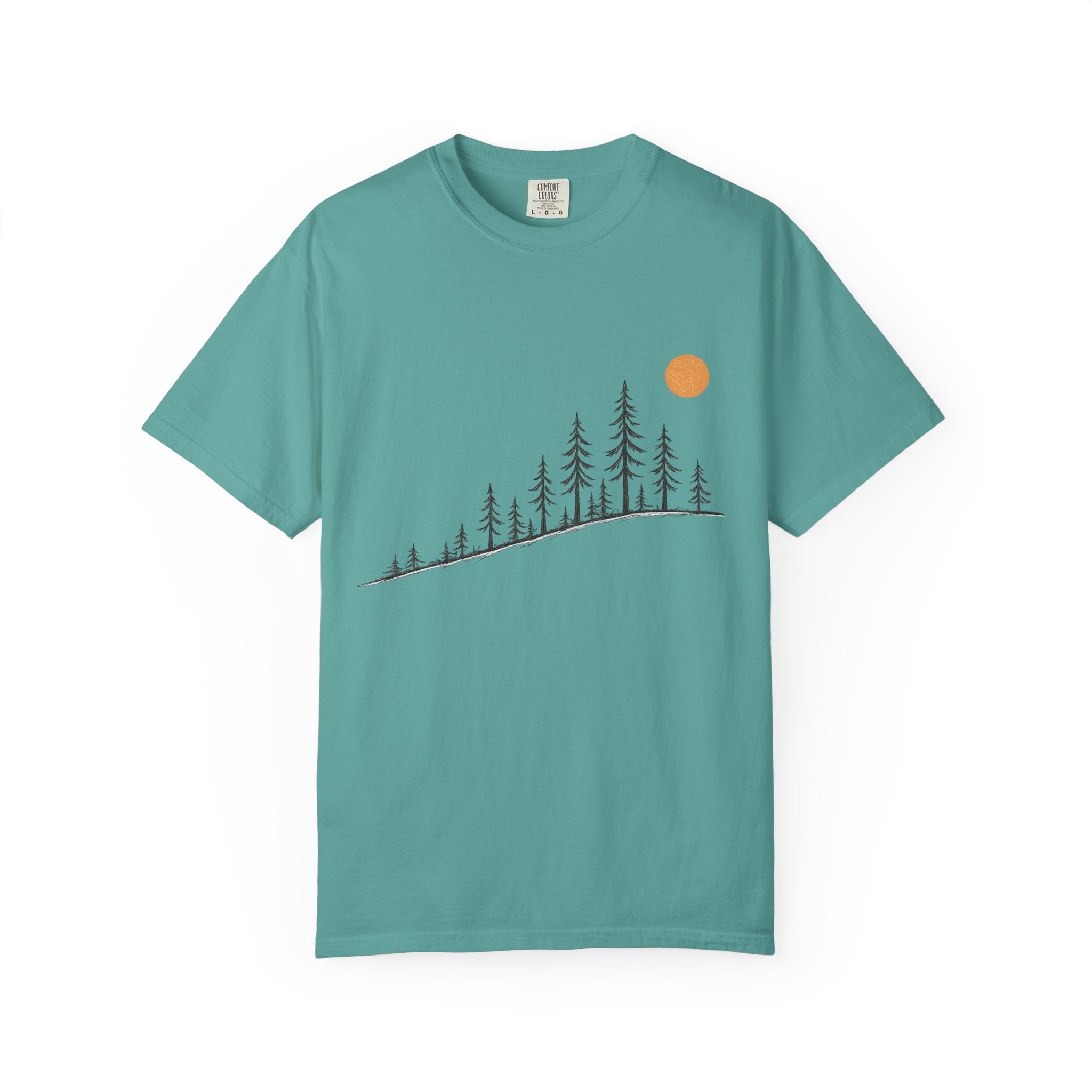Sunrise Over the Pines Adult Garment-Dyed T-Shirt
