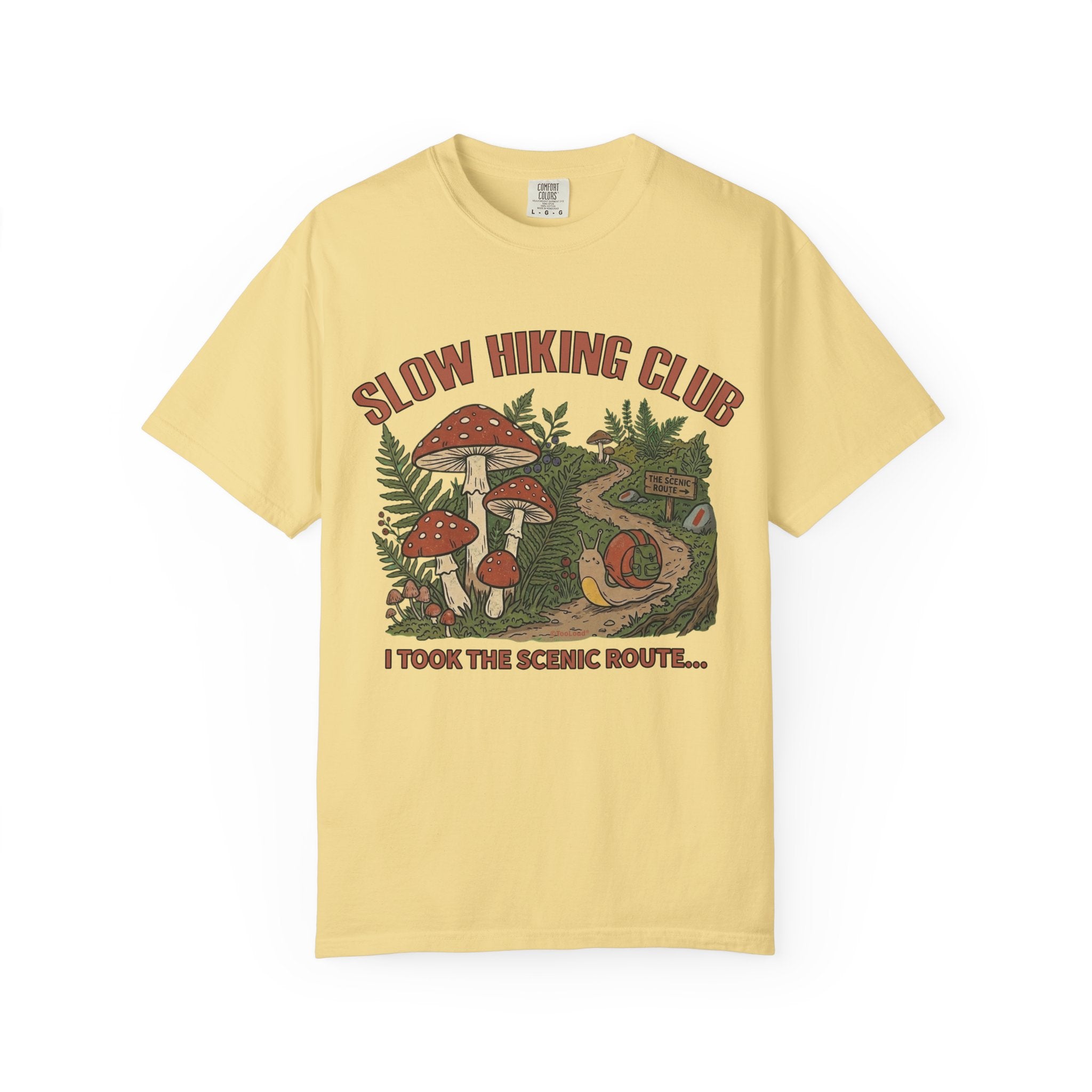Slow Hiking Club Unisex Garment-Dyed Adult T-shirt