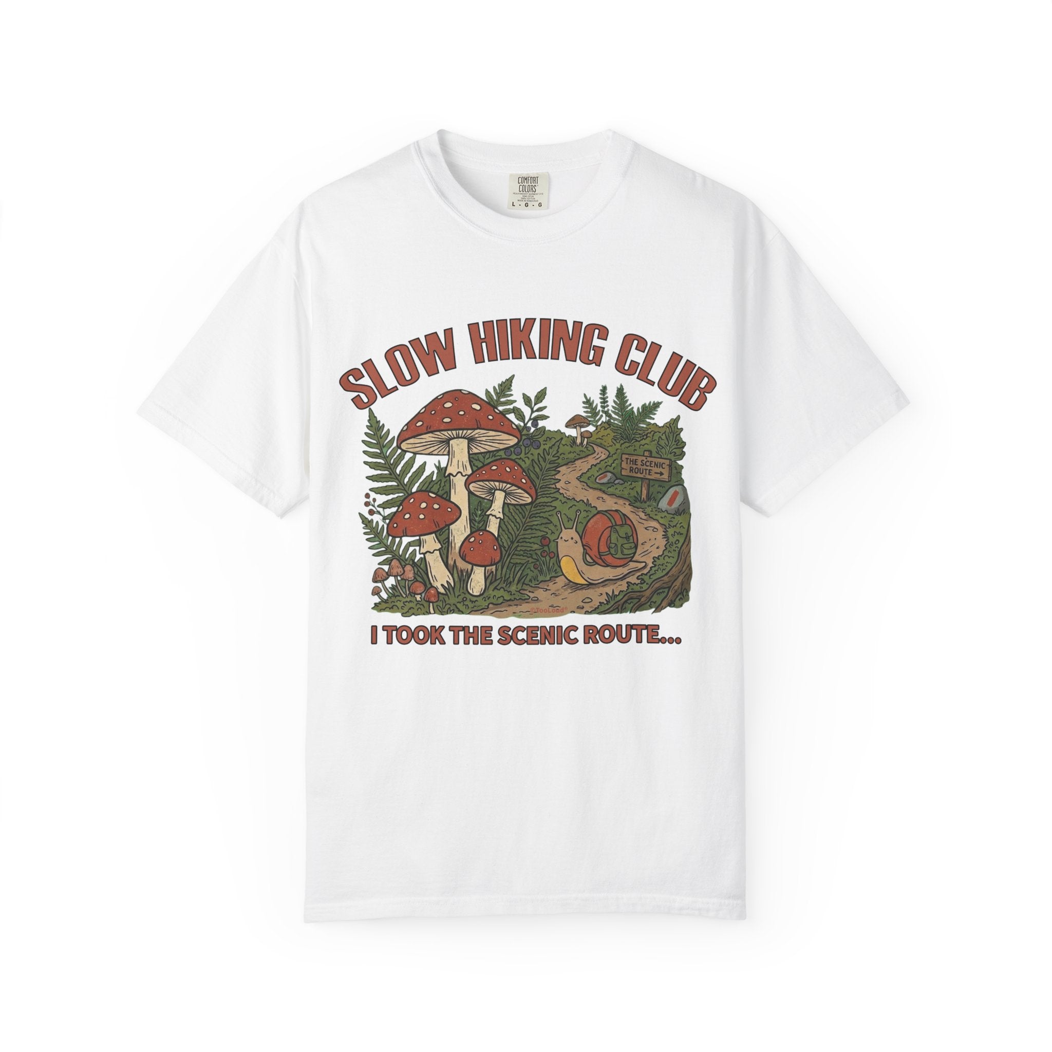 Slow Hiking Club Unisex Garment-Dyed Adult T-shirt