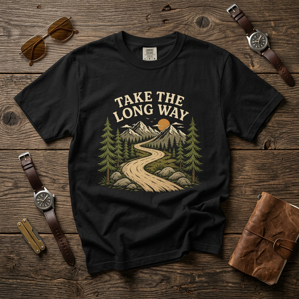 Take the Long Way Garment-Dyed T-Shirt