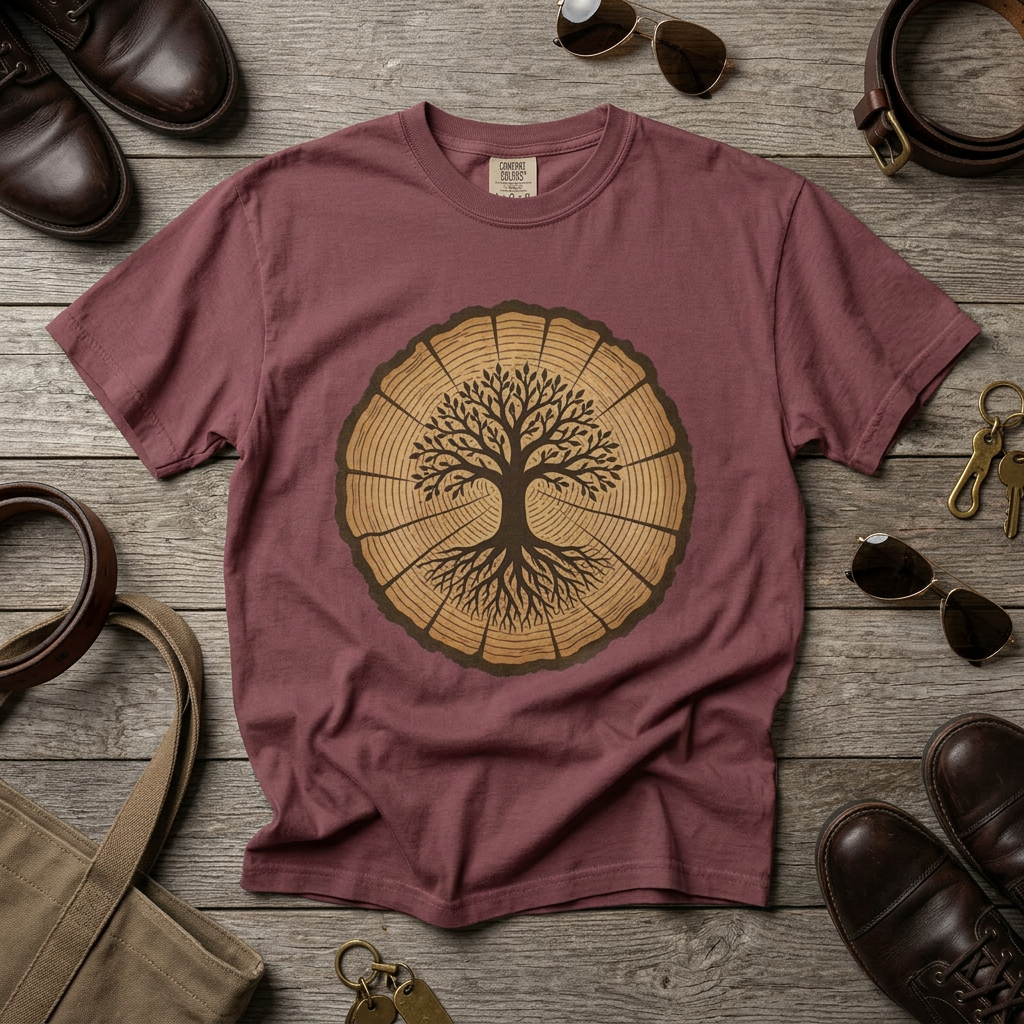 Tree Stump of Life – Unisex Garment-Dyed Adult T-Shirt