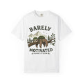 Barely Motivated Sloth Unisex Garment-Dyed T-Shirt