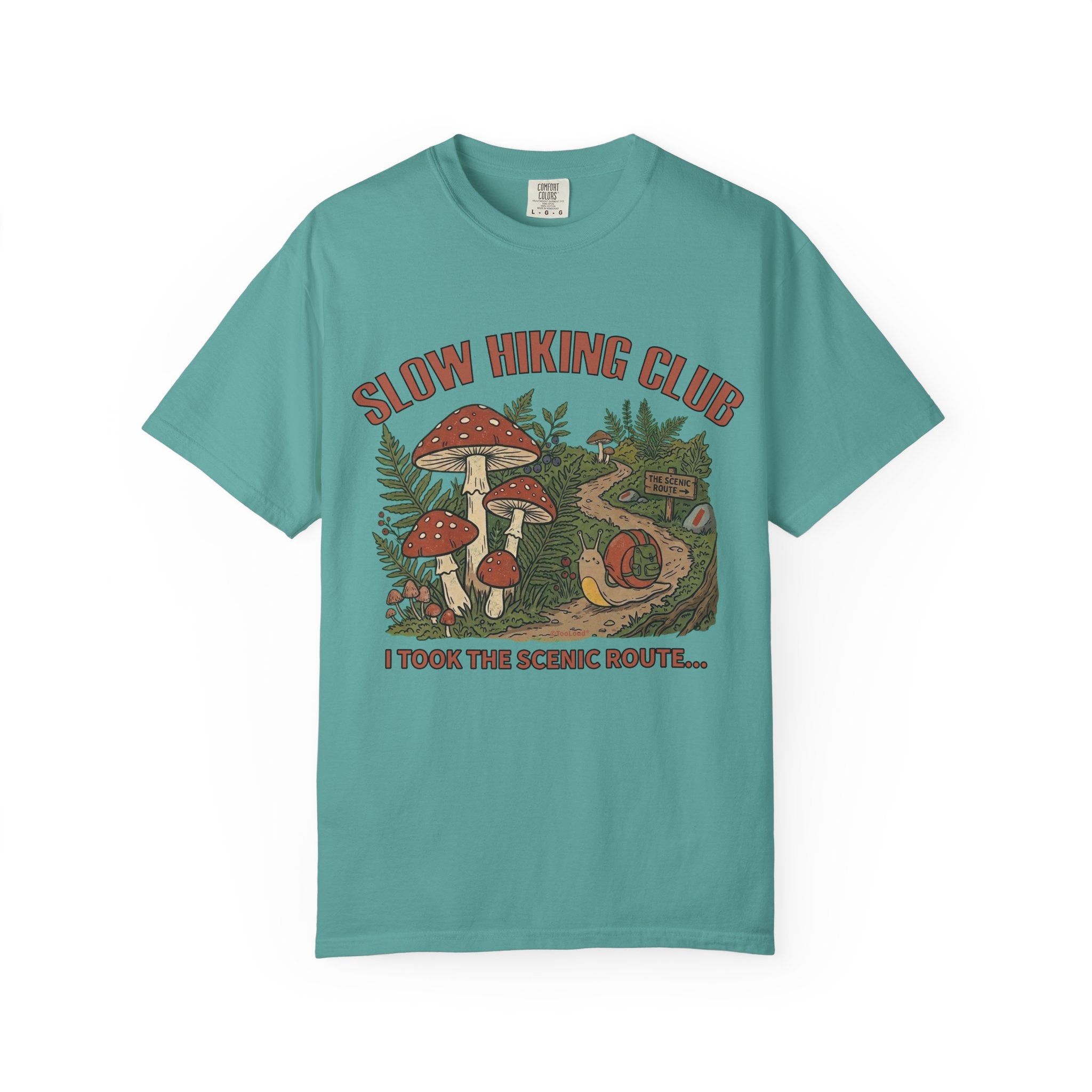 Slow Hiking Club Unisex Garment-Dyed Adult T-shirt