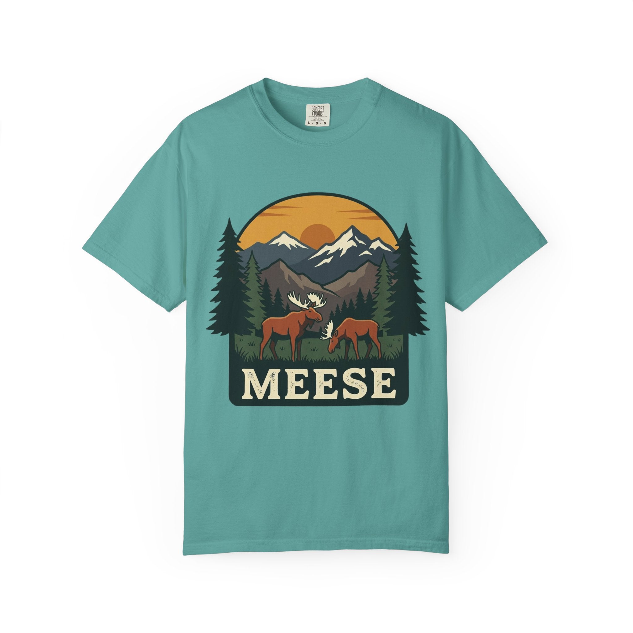 Moose Tee MEESE Vintage Outdoor Garment Dyed Graphic T-Shirt