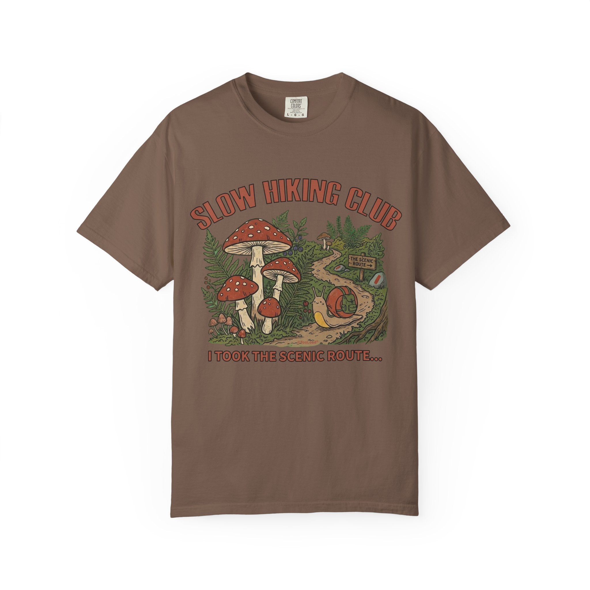 Slow Hiking Club Unisex Garment-Dyed Adult T-shirt