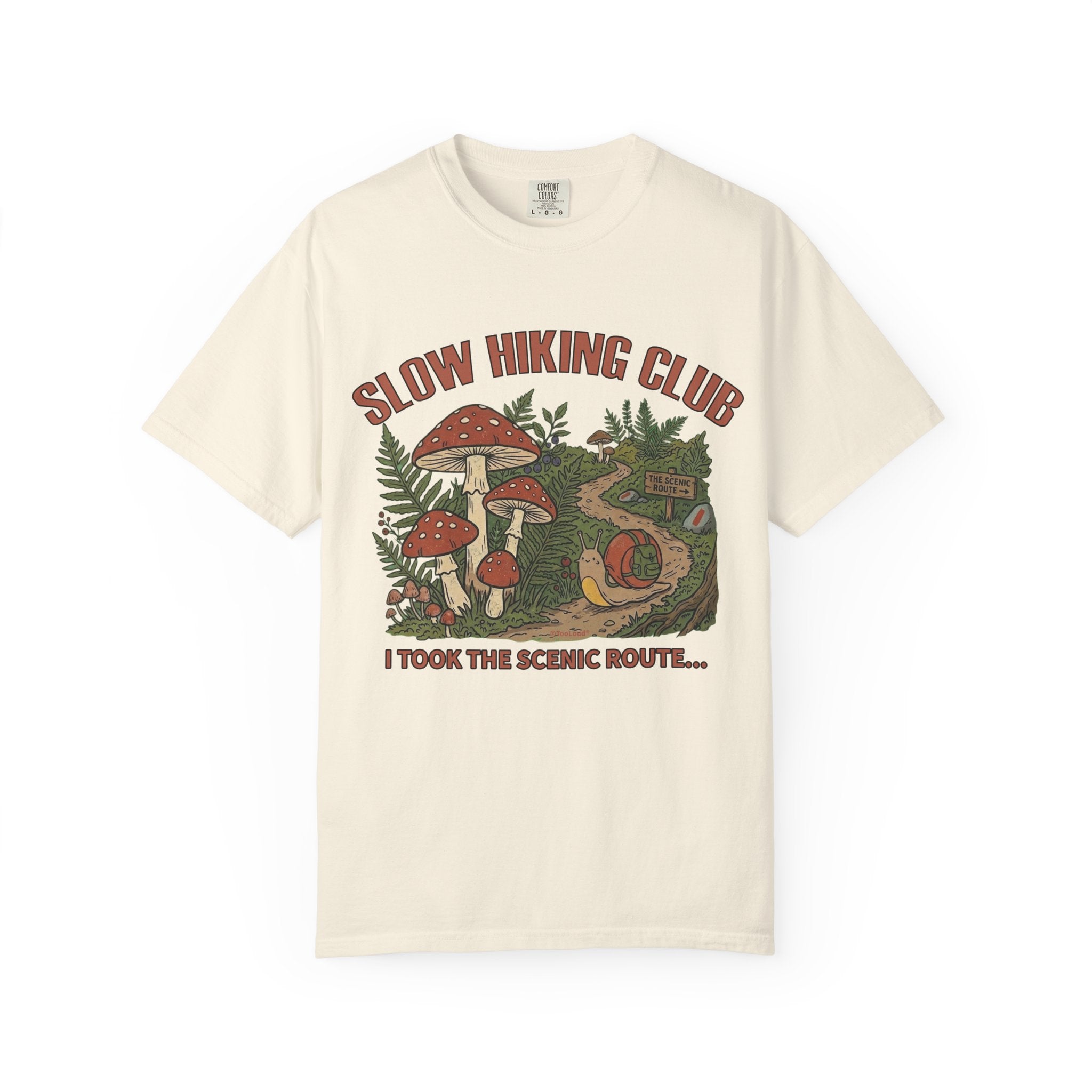 Slow Hiking Club Unisex Garment-Dyed Adult T-shirt