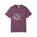 Sasquatch Blowing a Dandelion Garment-Dyed Adult T-Shirt