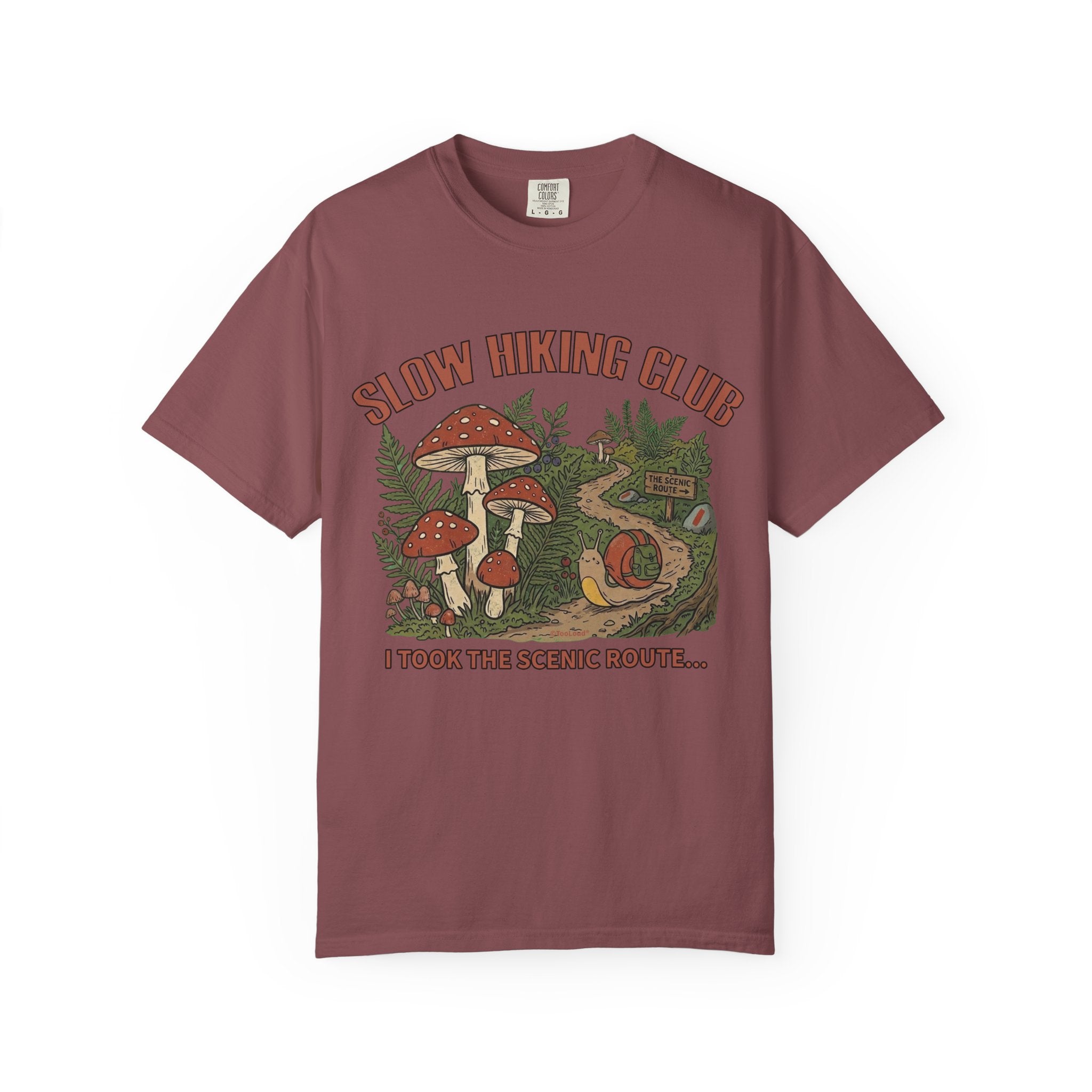Slow Hiking Club Unisex Garment-Dyed Adult T-shirt