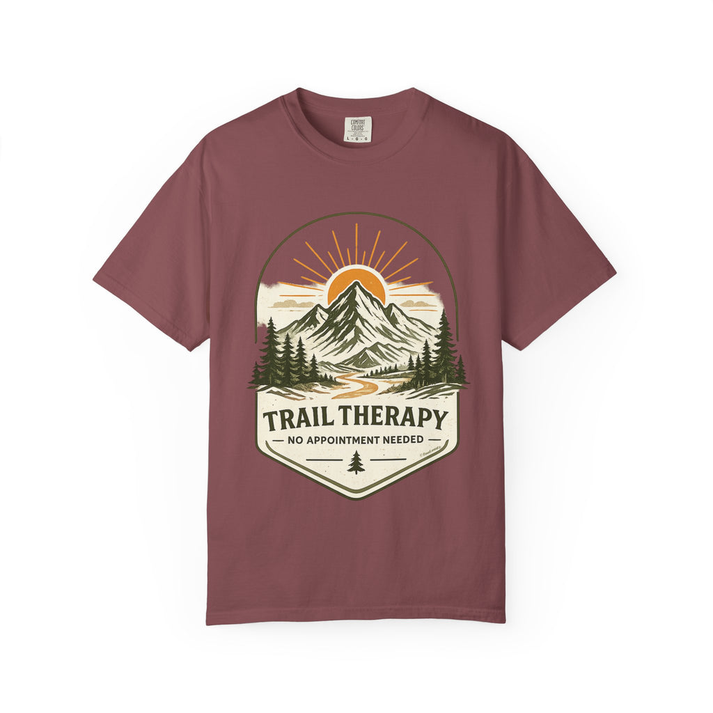 Trail Therapy No Appointment Needed T-Shirt – Garment-Dyed Unisex Hiking Tee
