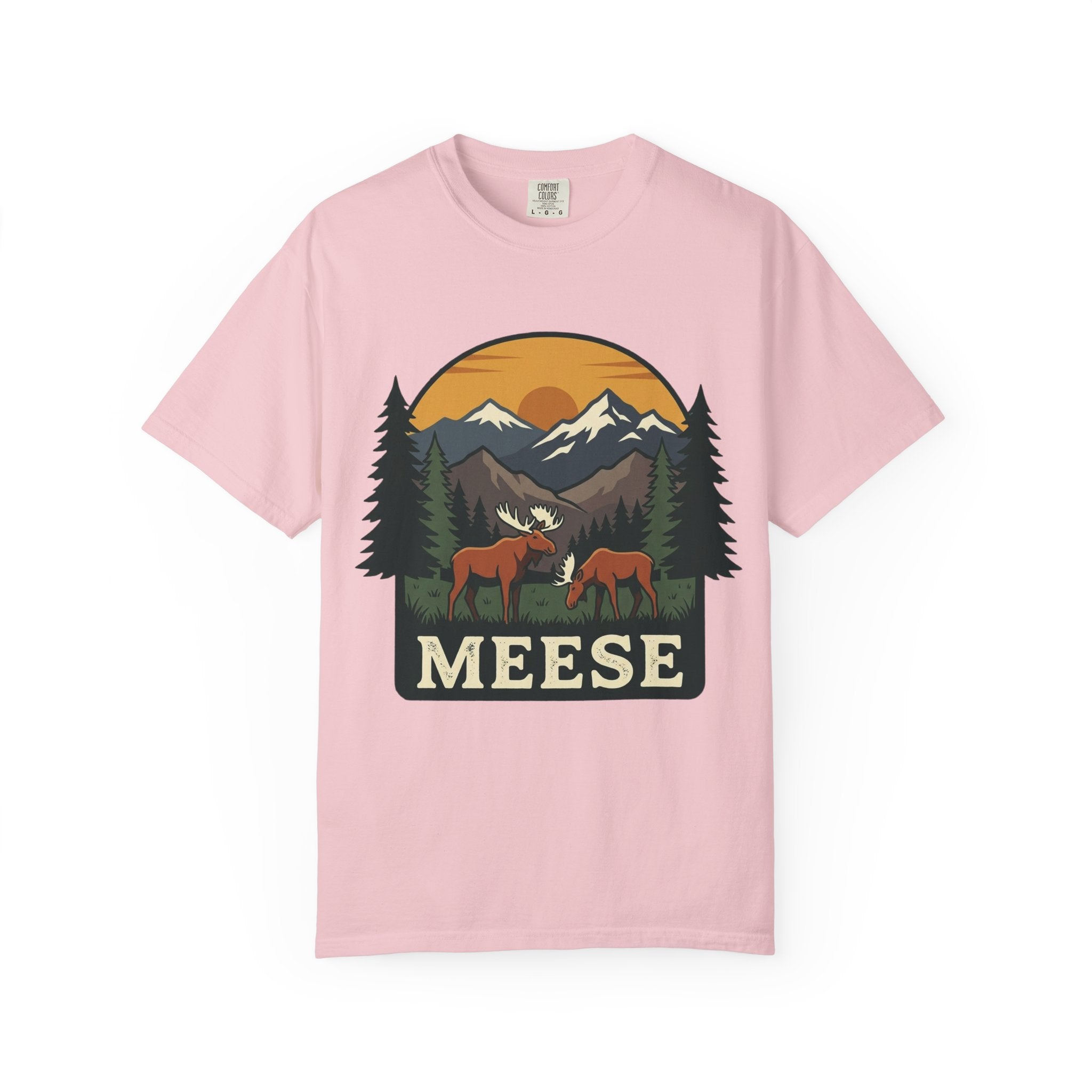 Moose Tee MEESE Vintage Outdoor Garment Dyed Graphic T-Shirt