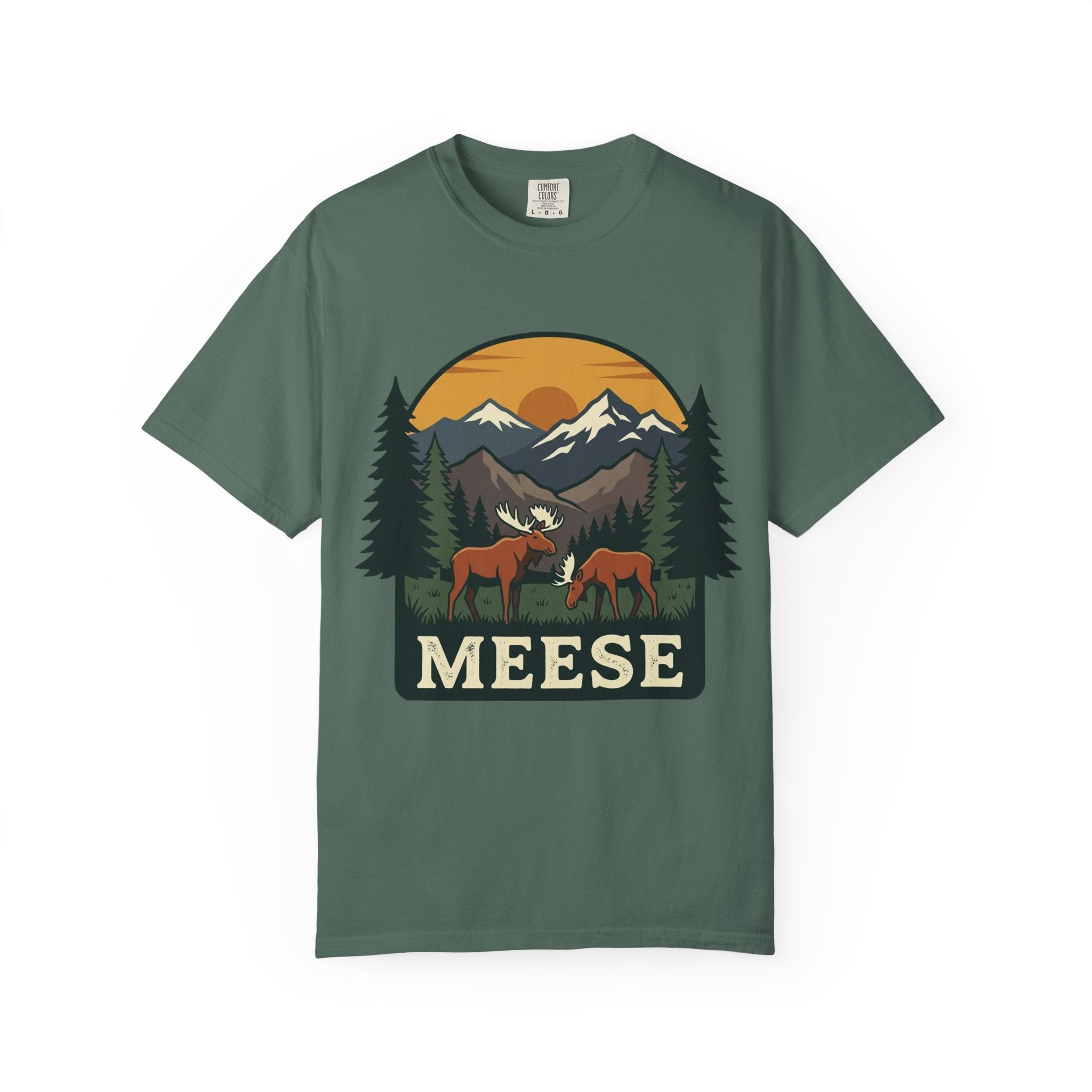 Moose Tee MEESE Vintage Outdoor Garment Dyed Graphic T-Shirt