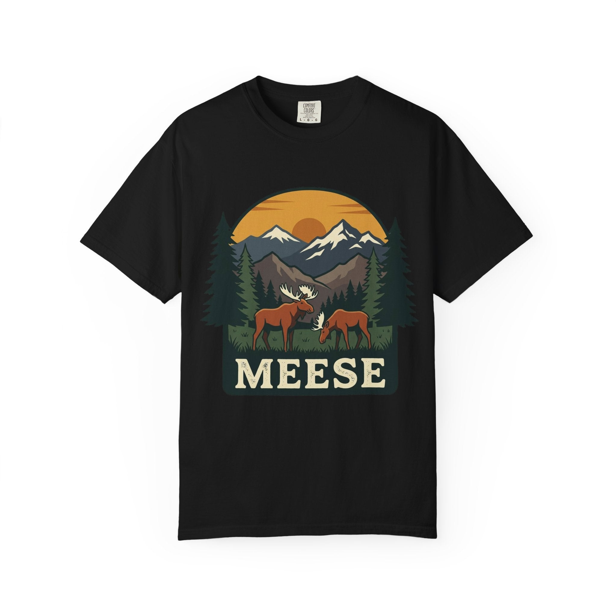 Moose Tee MEESE Vintage Outdoor Garment Dyed Graphic T-Shirt