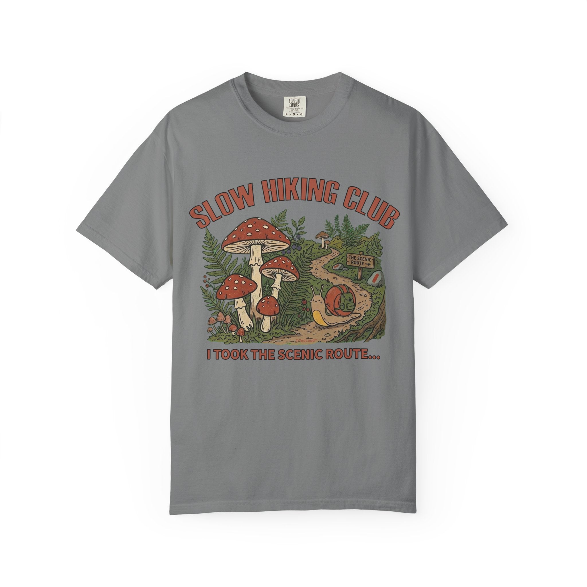 Slow Hiking Club Unisex Garment-Dyed Adult T-shirt